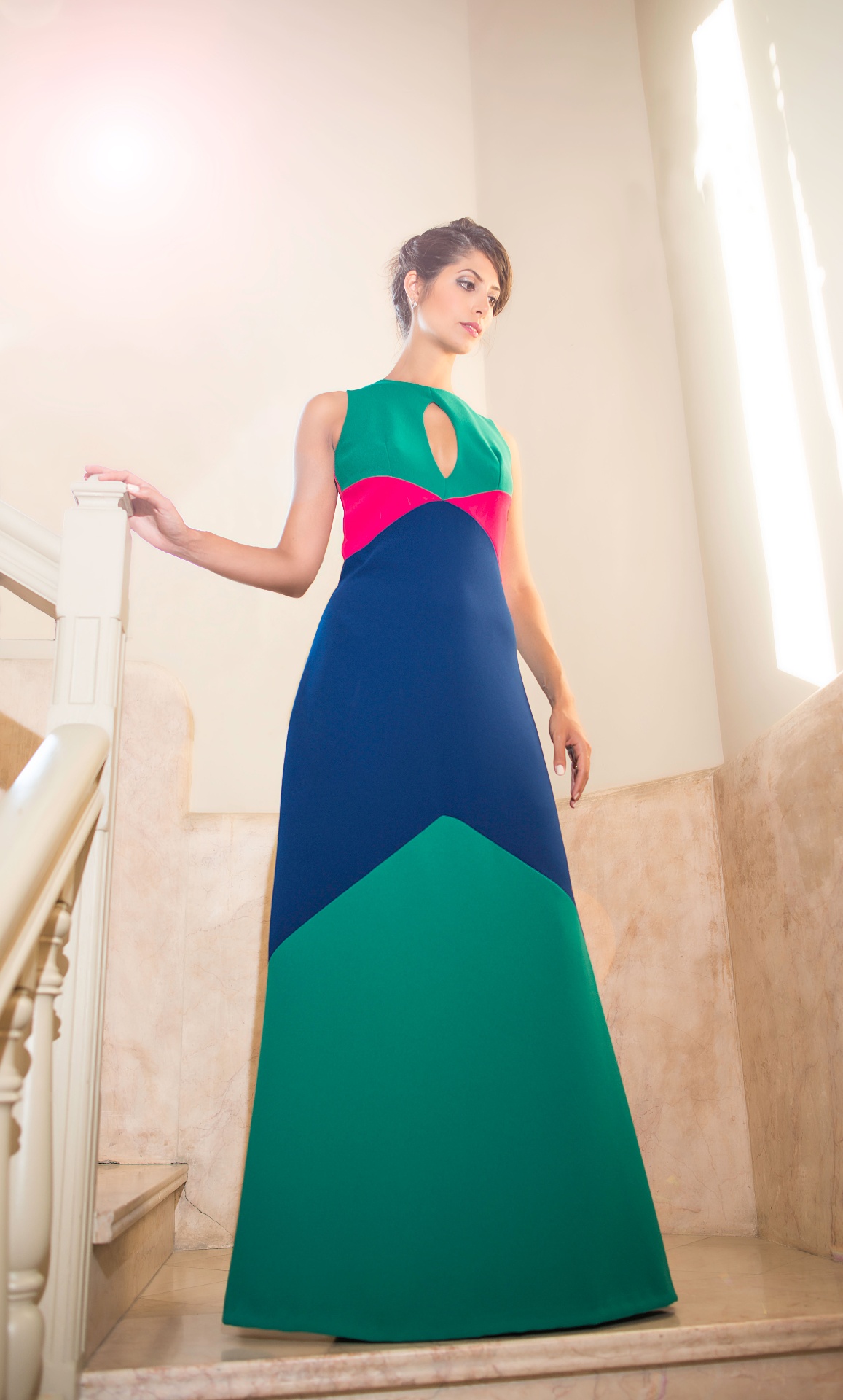 Look Legado — Color block · crepé de lana