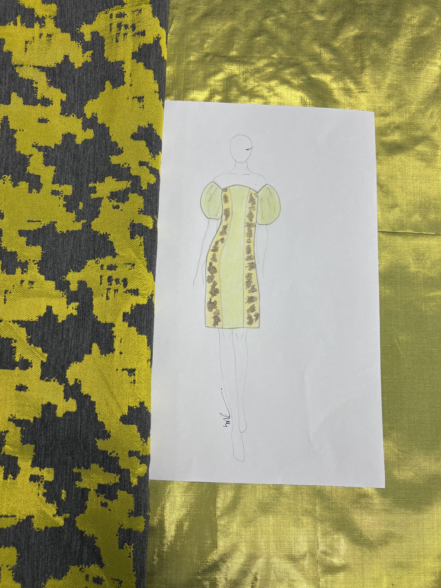 Lima & oro · jacquard y lamé