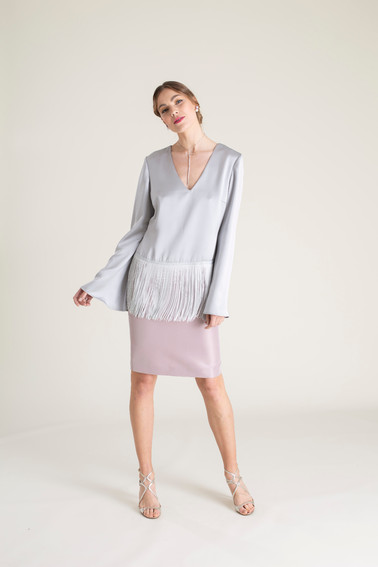 Look Magnolia — Flecos en seda